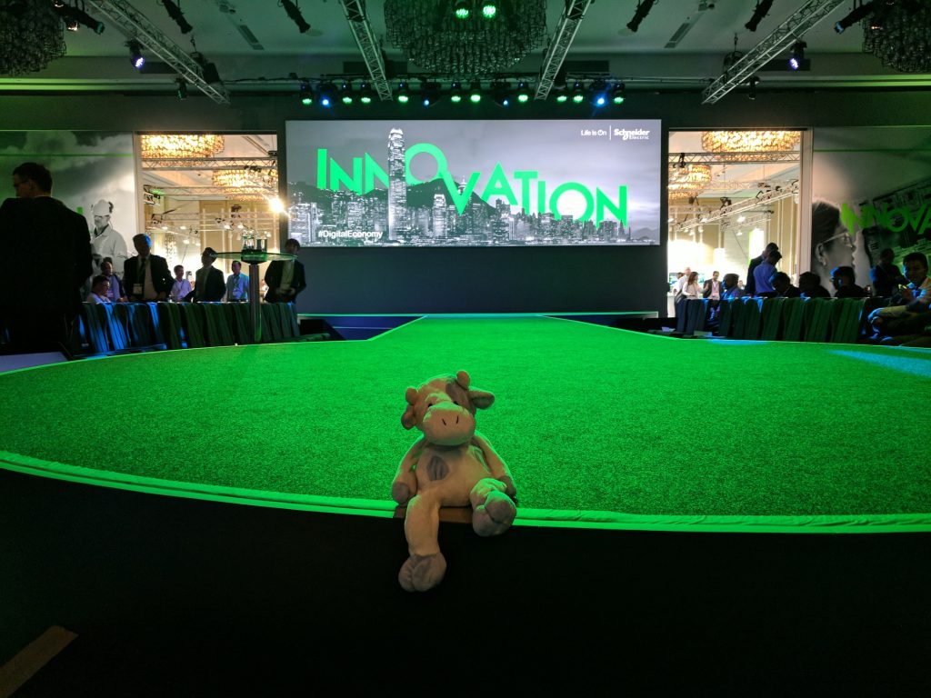 Blue Cow at the Schneider Electric Innovation Summit in Hong Kong, September 2017