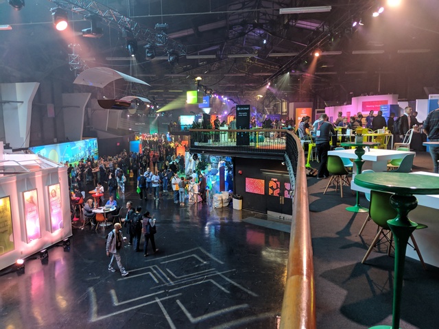 The mezzanine level at GitHub Universe 2018